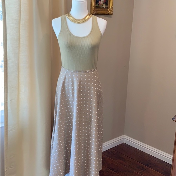 White Stag Dresses & Skirts - Polka Dot Linen/Rayon Skirt. SALE!